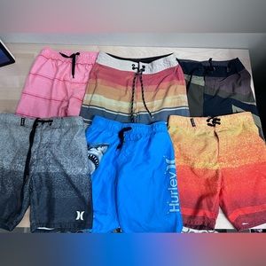 Lot (6) size 7 swim trunks
